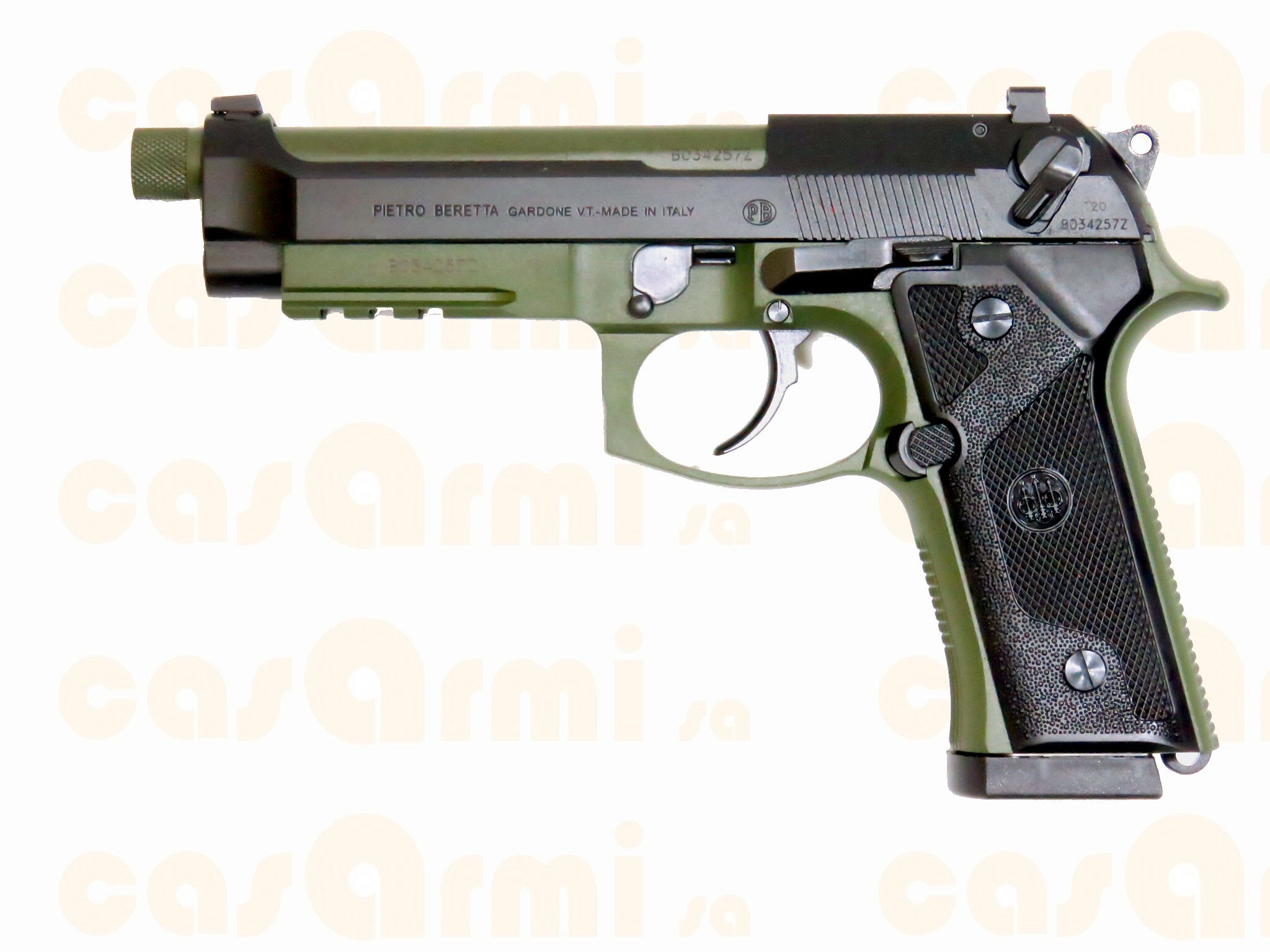 Beretta M9 A3 Black/Green, 17 colpi 9 Para